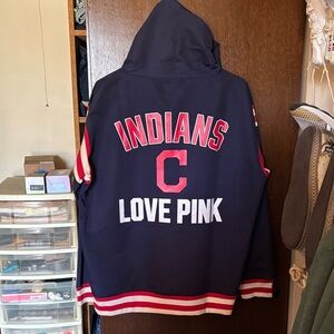 Victoria's Secret Pink Cleveland Indians 1/2 zip Jacket